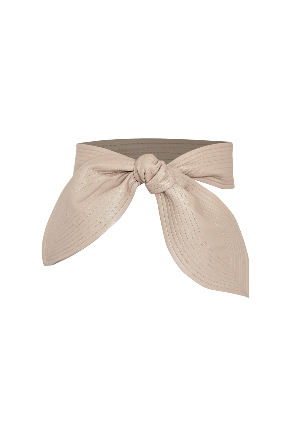 Cinturon Gia Beige cuerina