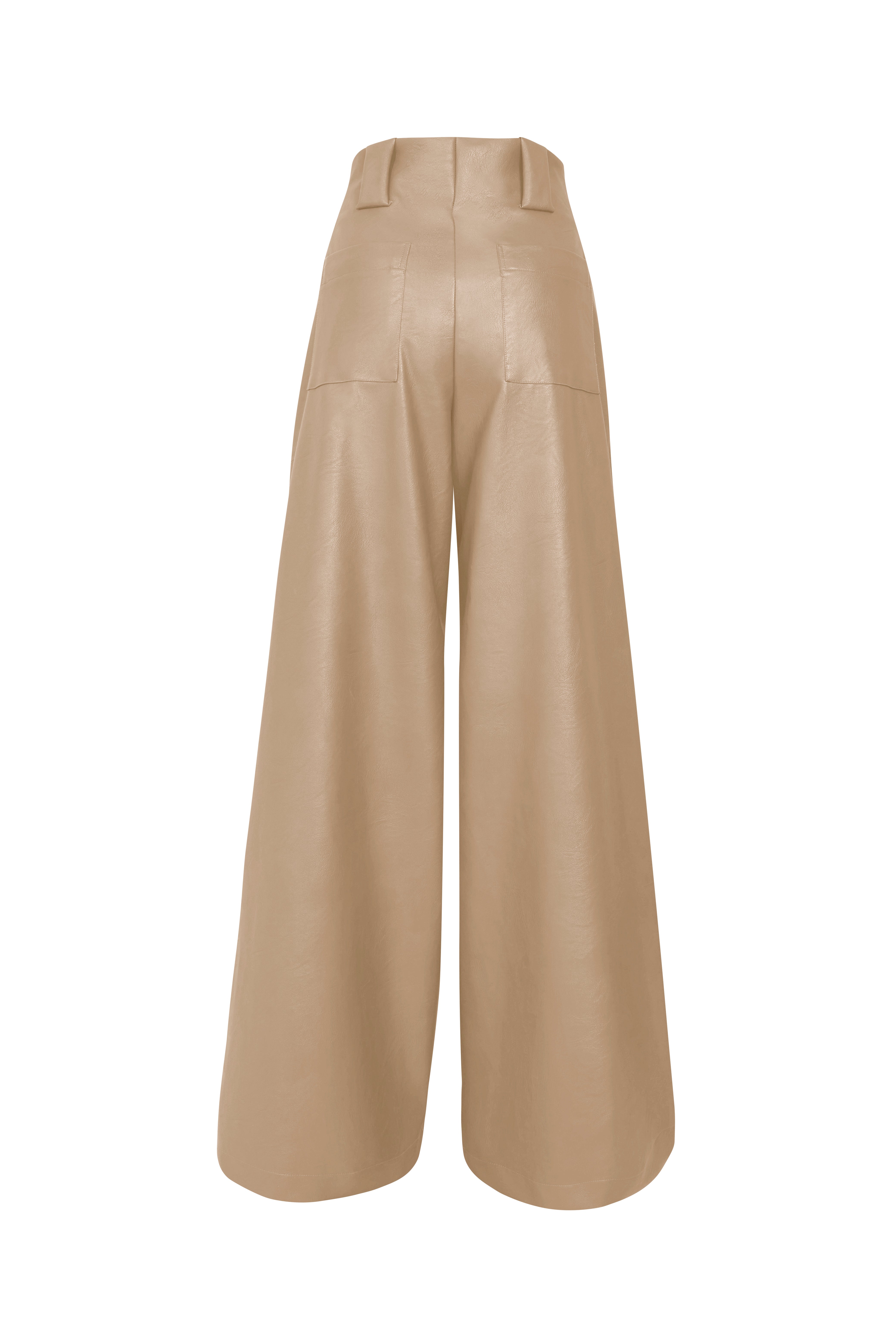 Pantalon New paulette Beige cuerina