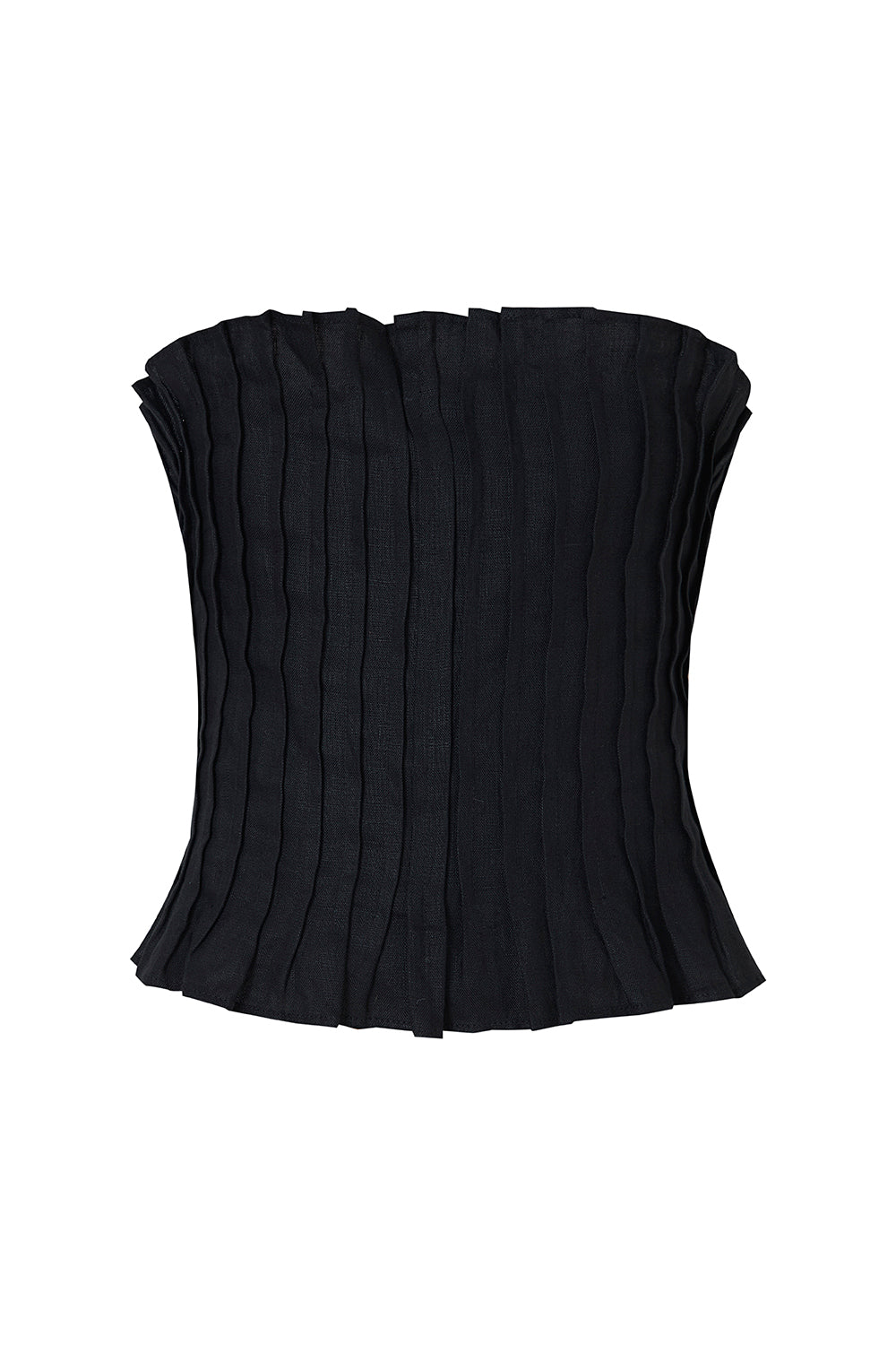 Crop top chiara negro