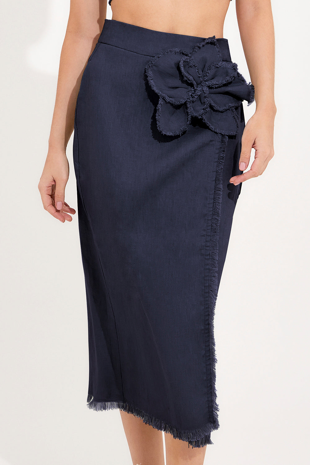 Orchid Rain Skirt Navy blue