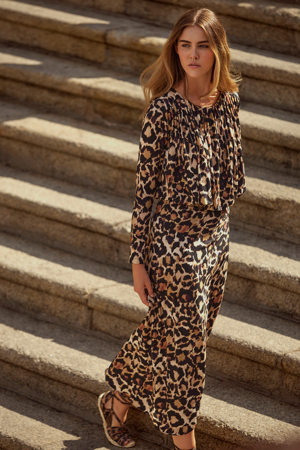 Vestido sienna animal print