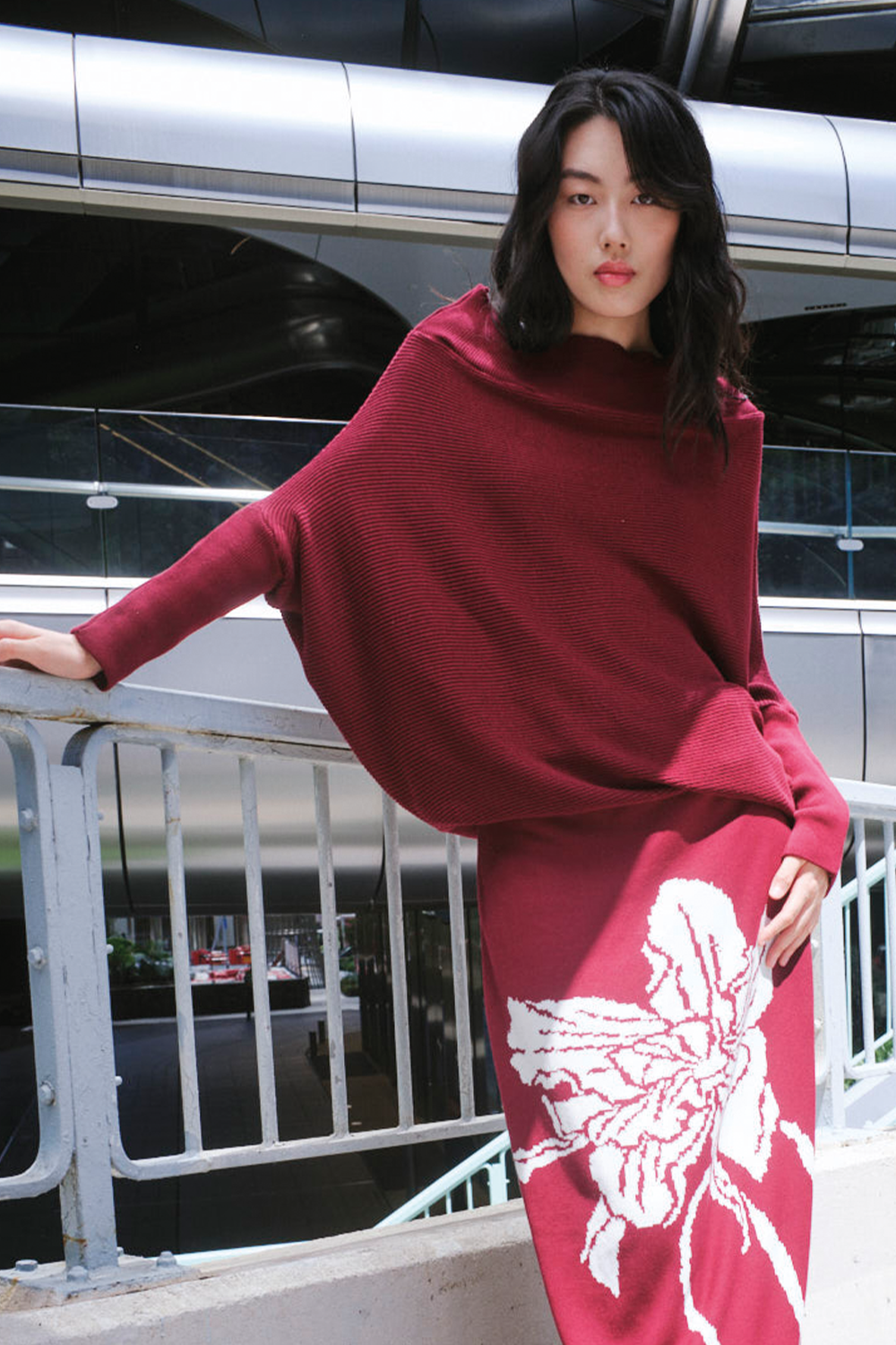 Blusa adelle vinotinto