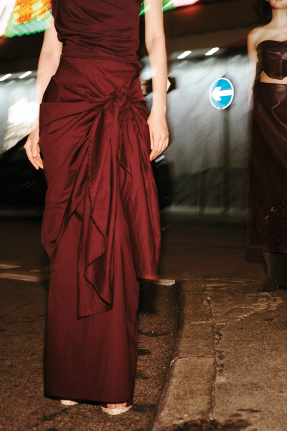 Falda Sky kowloon vinotinto