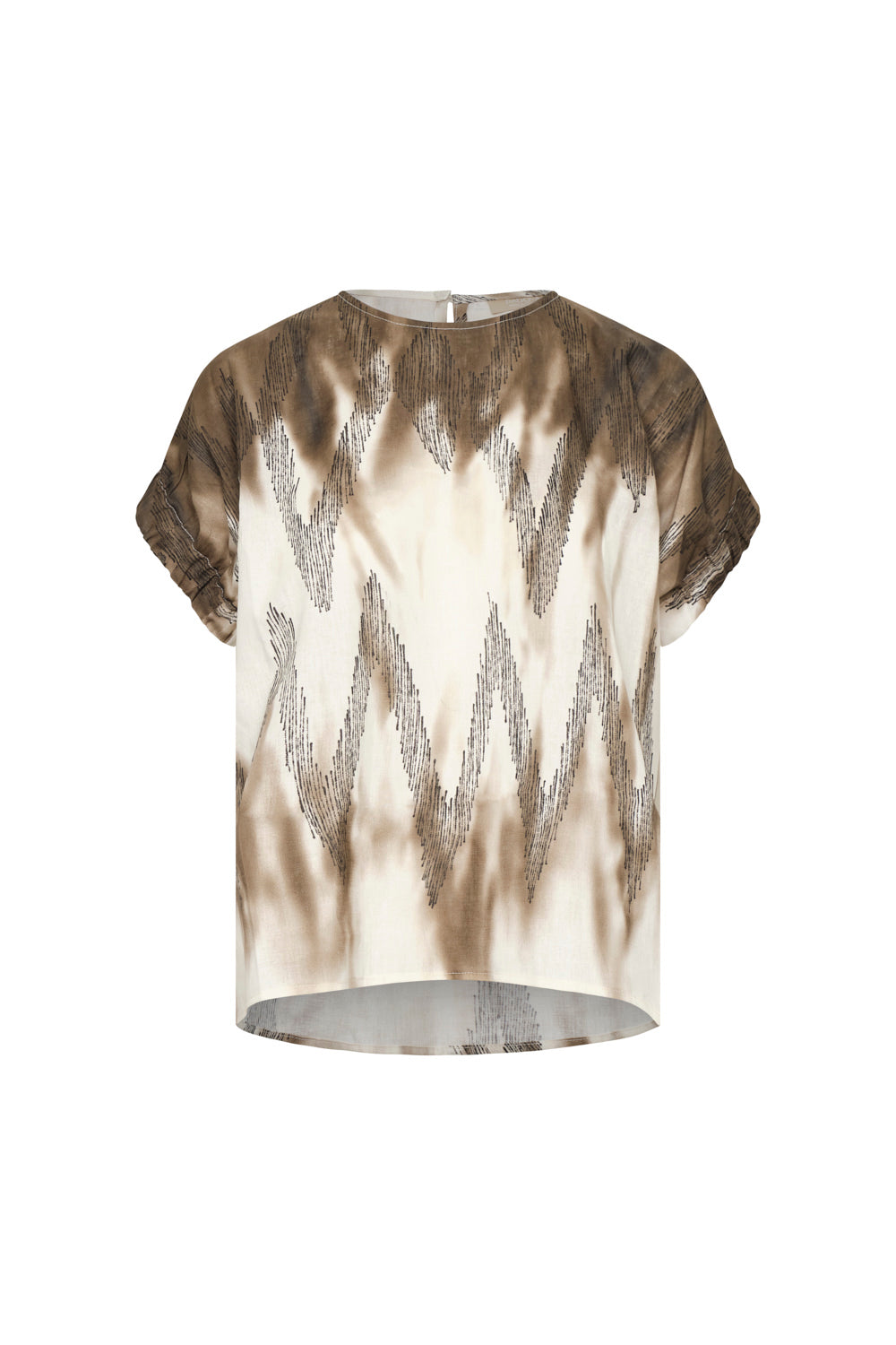 Blusa Kumba ivory coffee