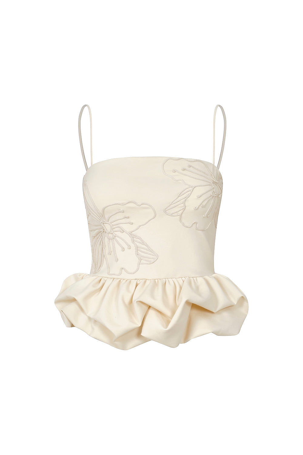 Crop top new maia vainilla