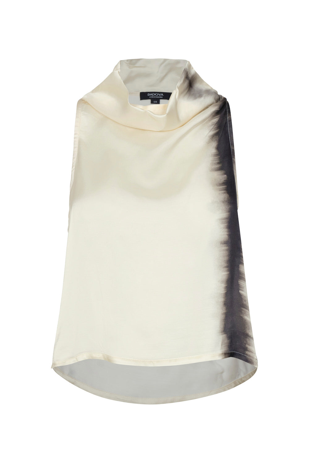 Blusa noche de lirios ivory negro