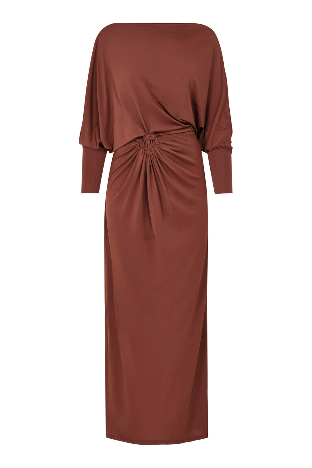 Vestido monte fuji coffee
