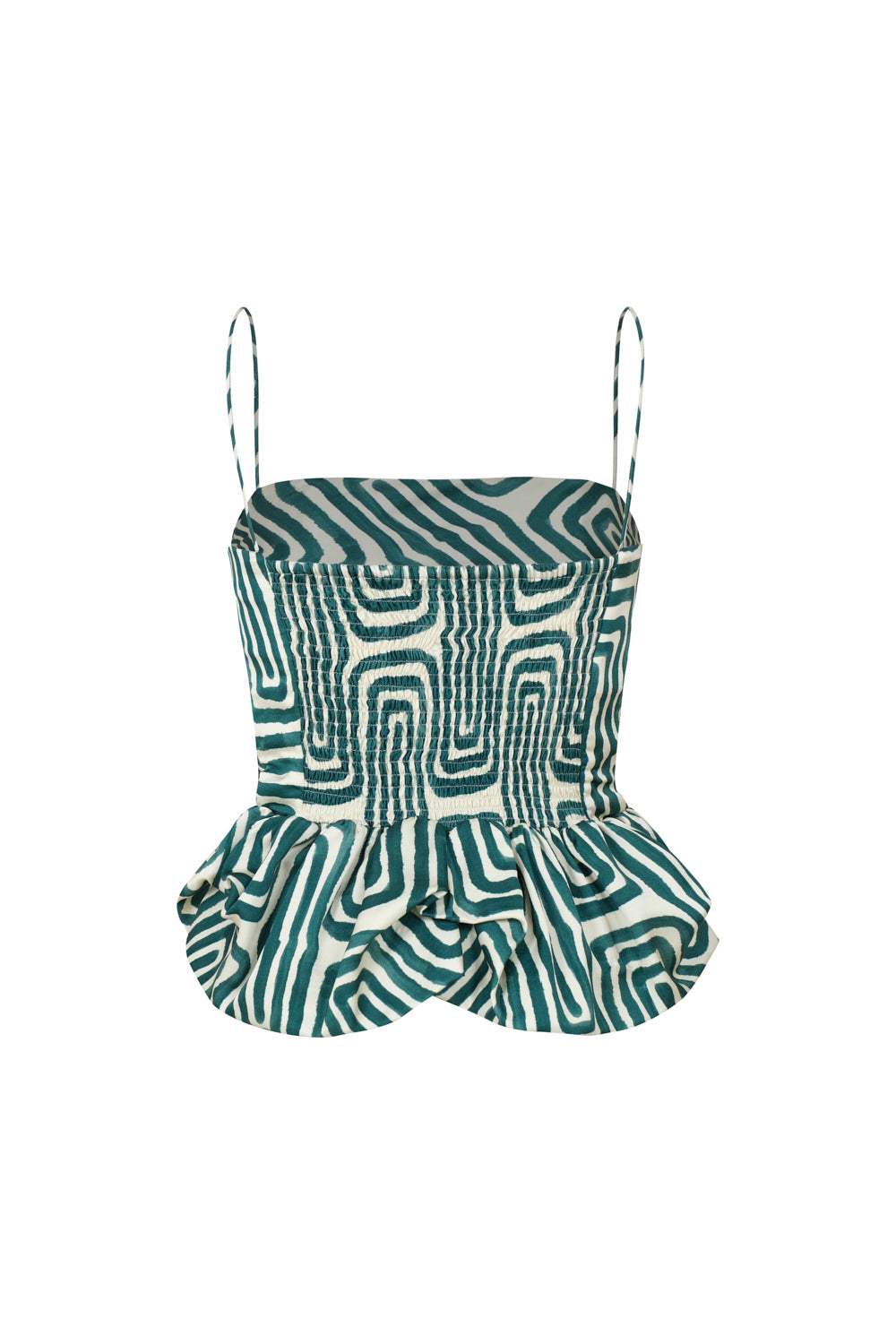 Crop top maia esmeralda natural