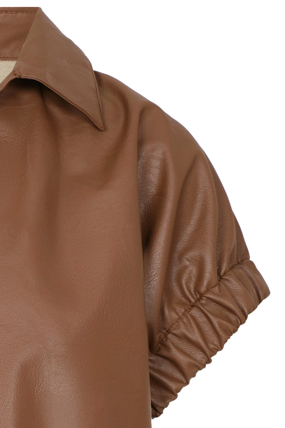 Blusa Janine Cuerina Camel