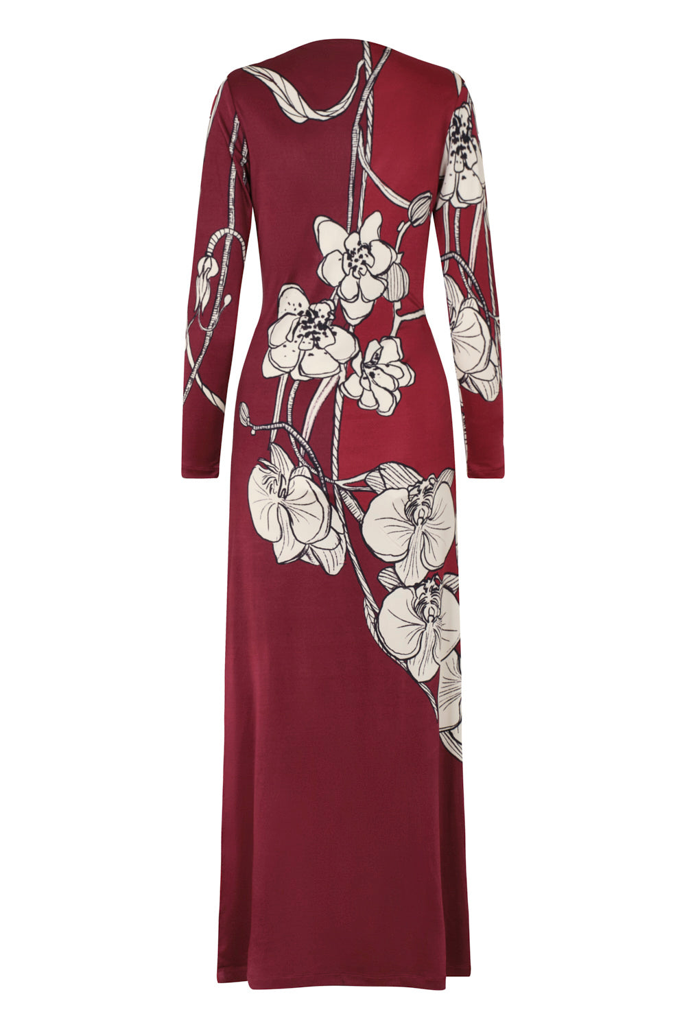 Vestido rossé vinotinto