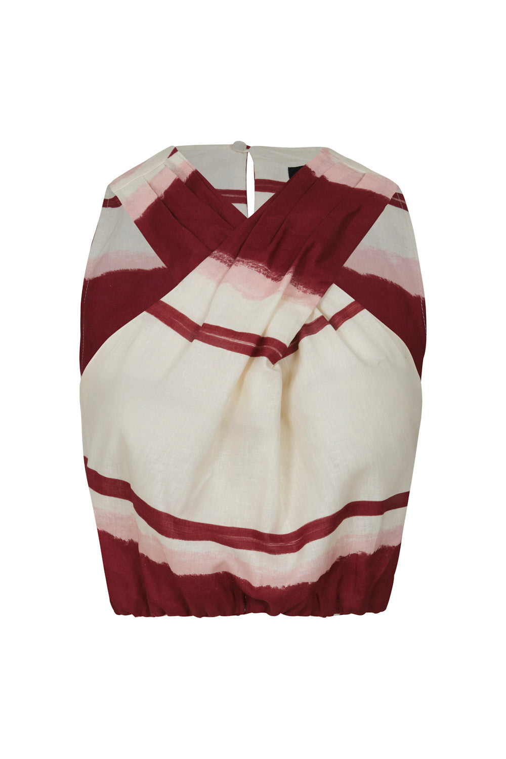 Blusa Vereda ivory Burgundy