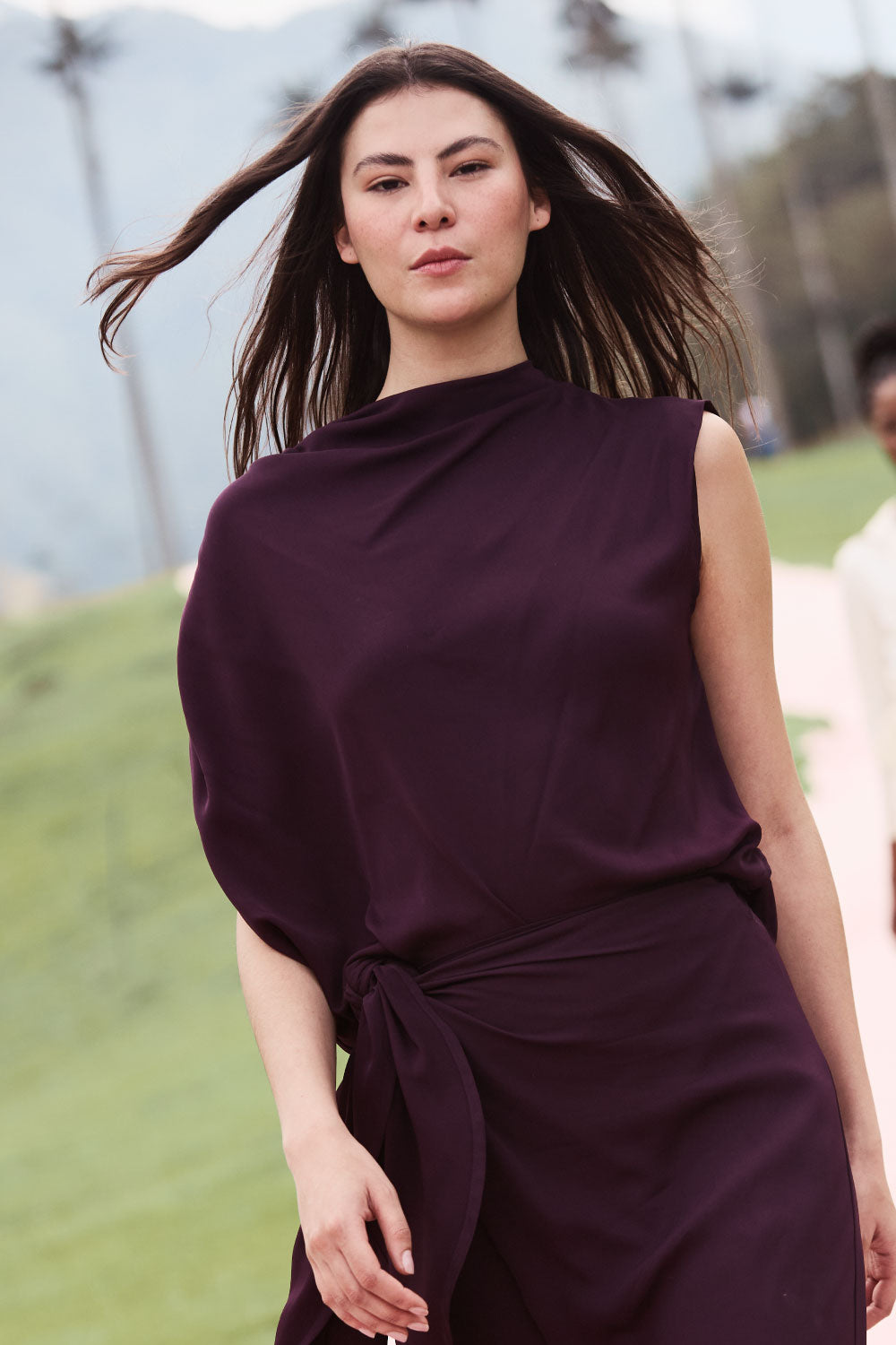 Blusa tibet dark purple