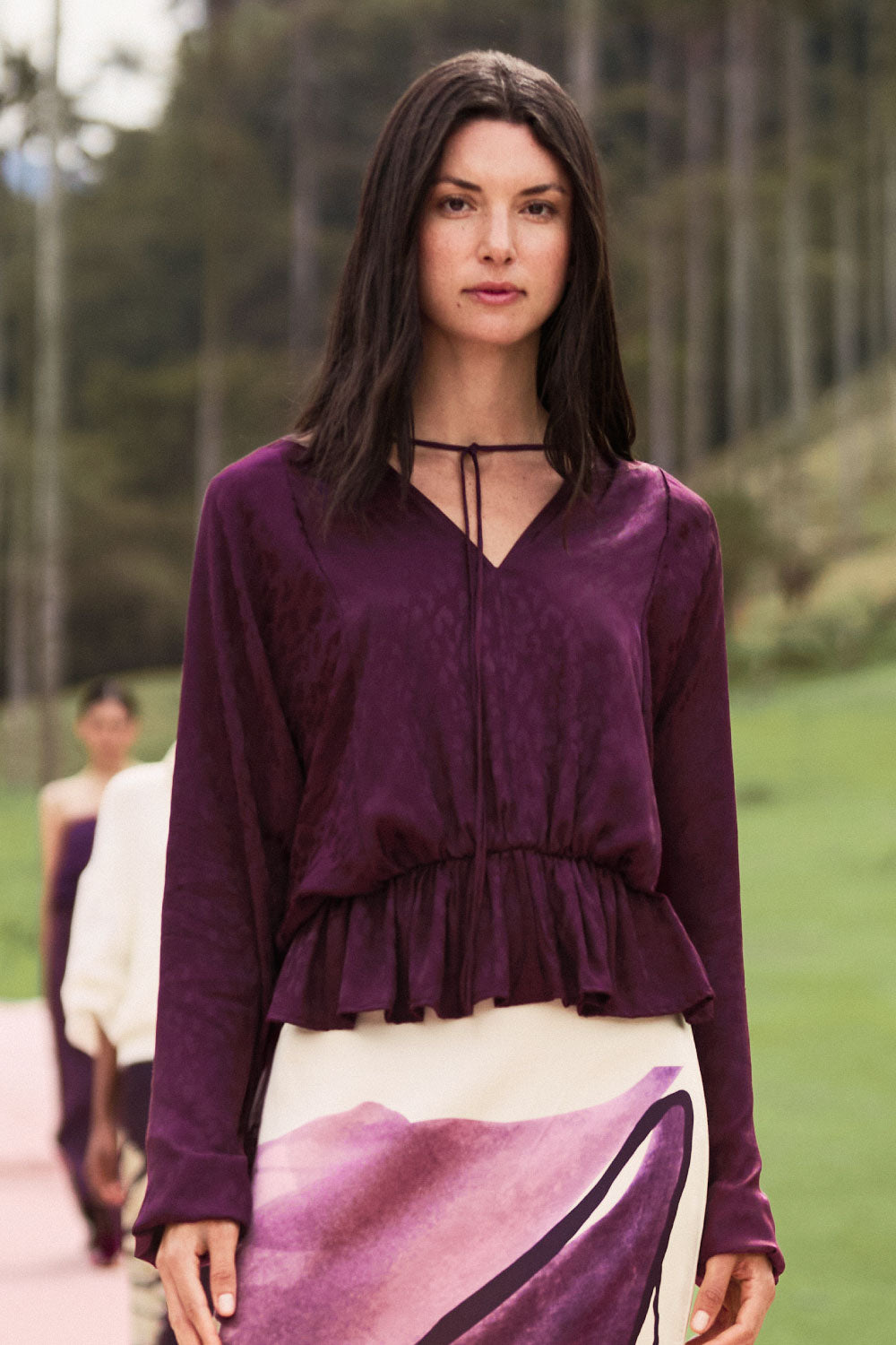 Blusa salento mio dark purple