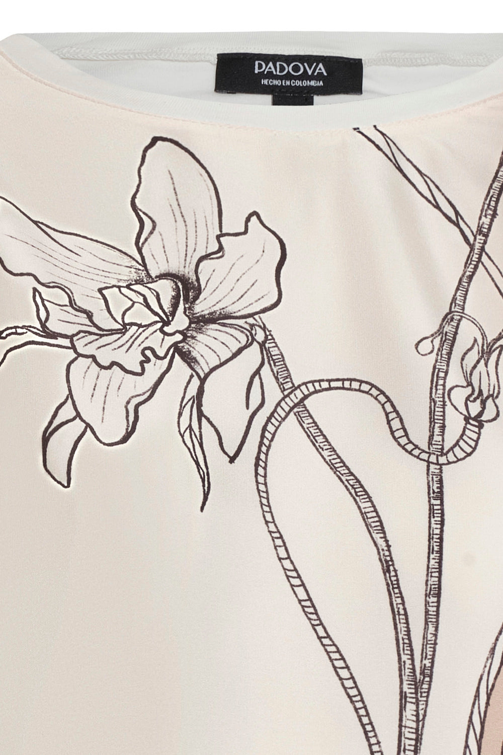 Camiseta lourdes ivory moca