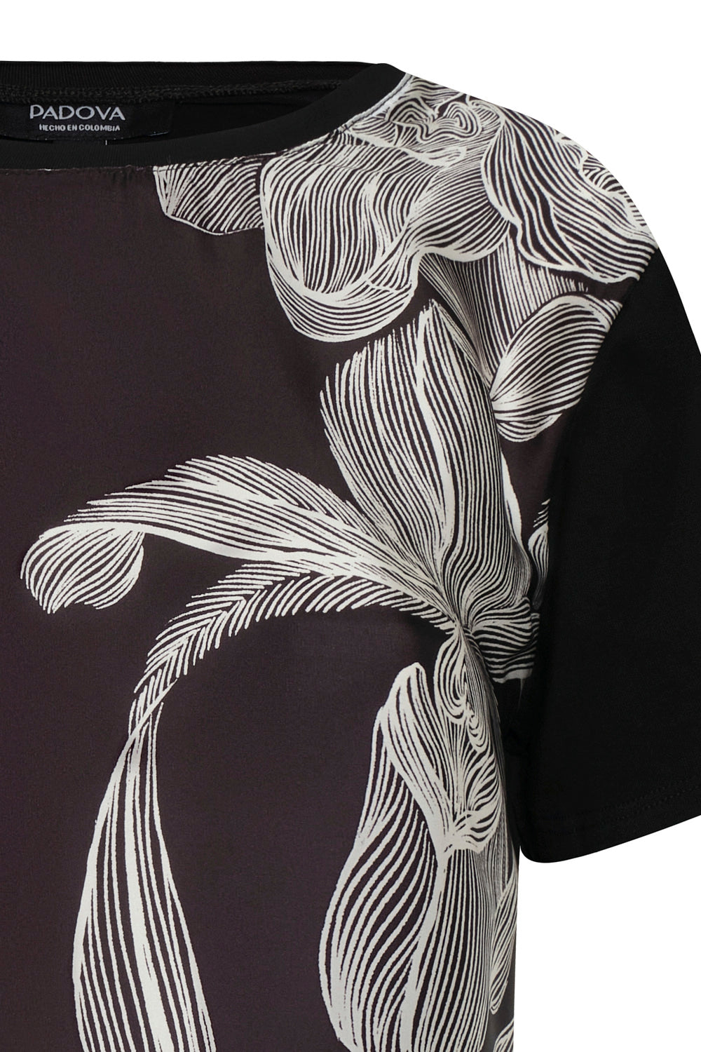 Camiseta lourdes negro