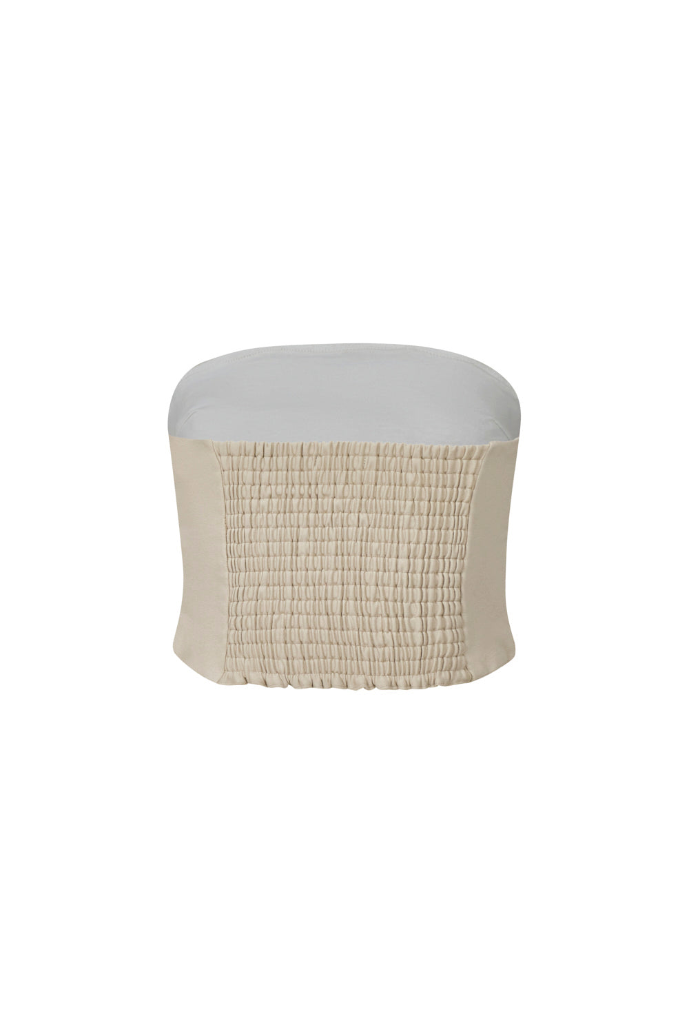 Crop top matices light beige