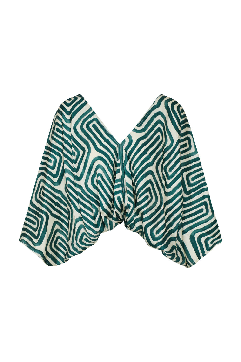 Blusa providencia esmeralda natural