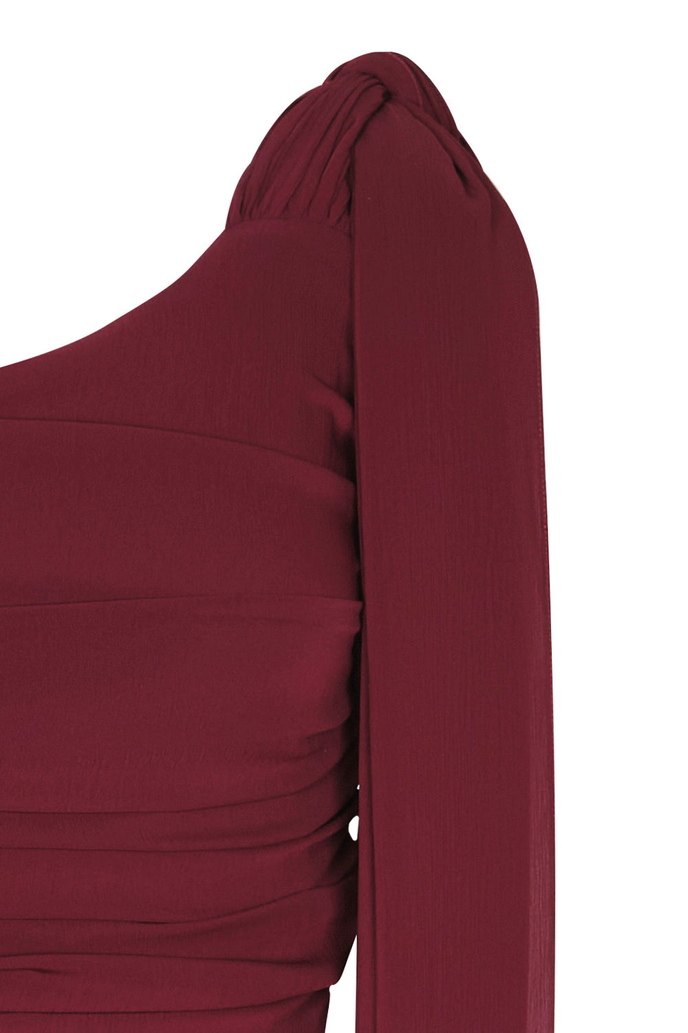 Crop top arbolaria vinotinto