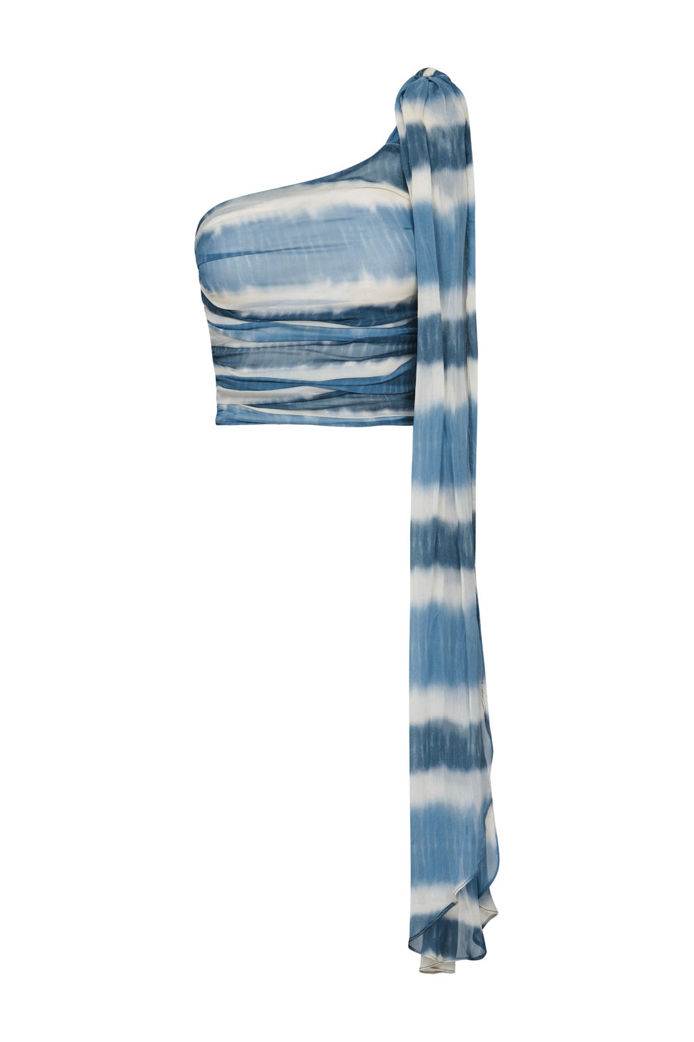 Crop top abadia azul indigo natural