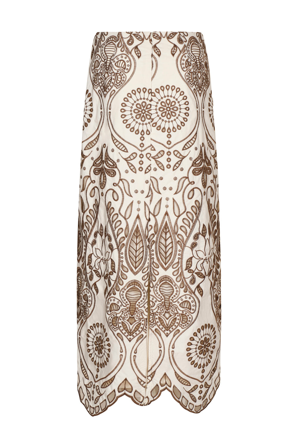 Falda marsella ivory coffee