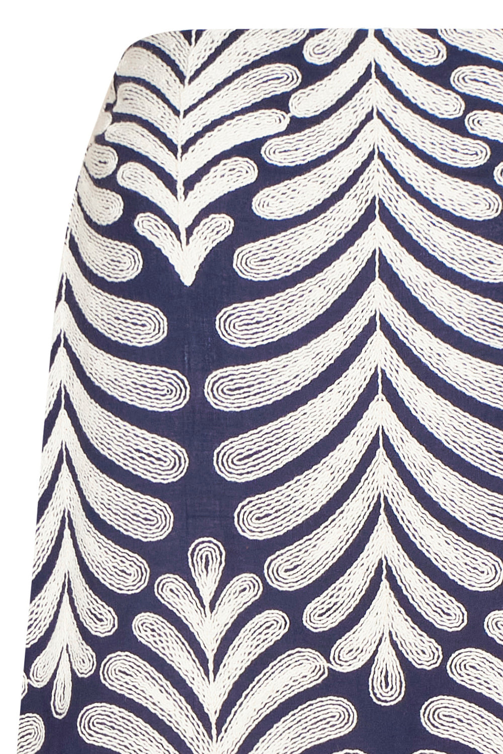 Falda arabela ivory azul navy