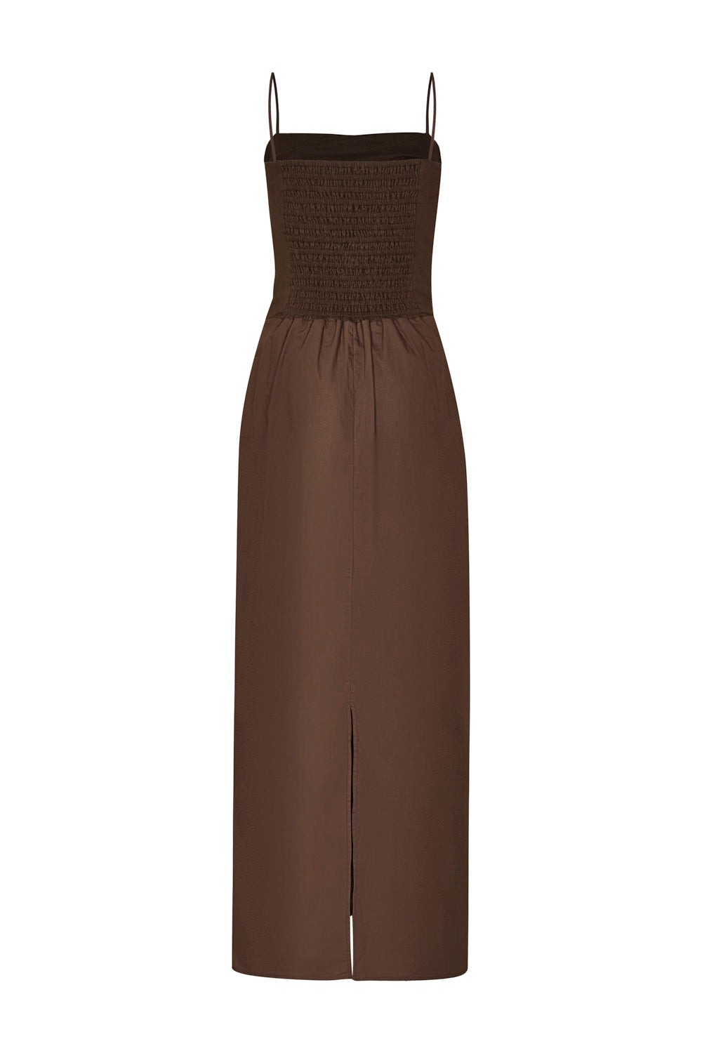 Vestido cacao bordado brown