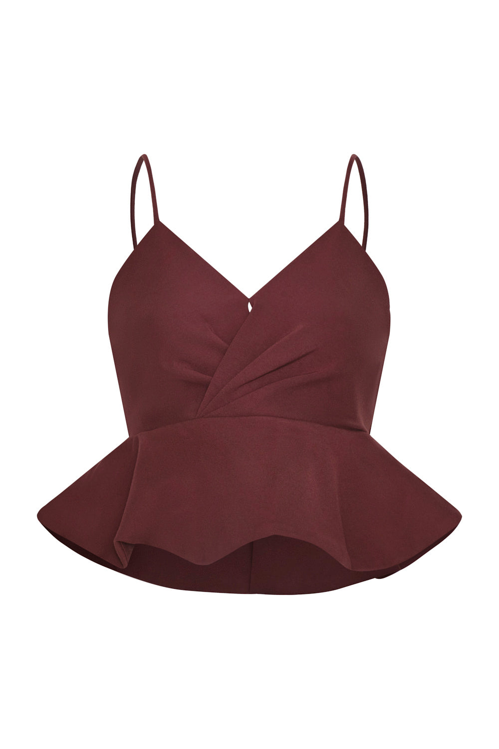 Crop top savia ruby wine