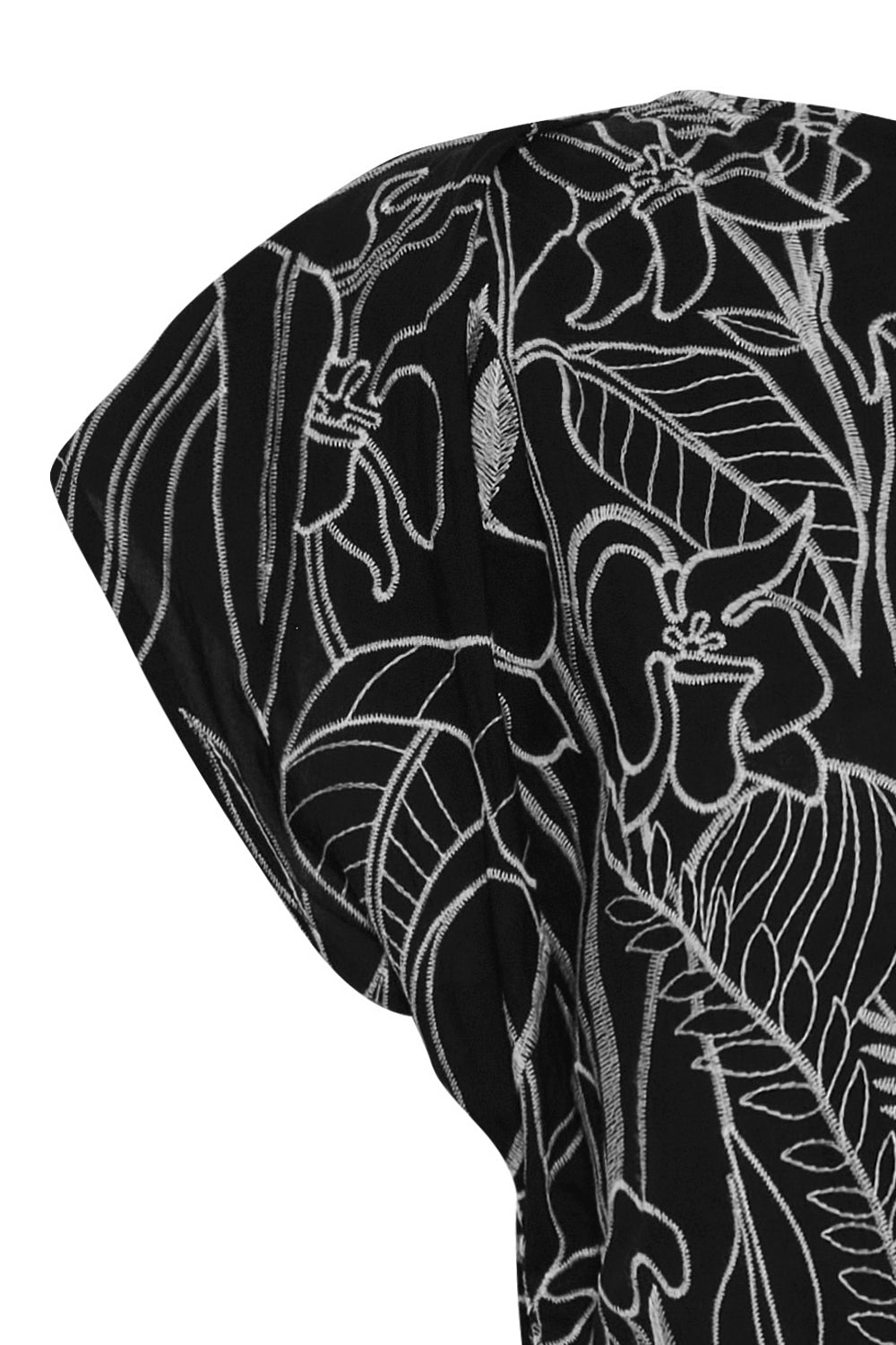 Vestido isla azul negro