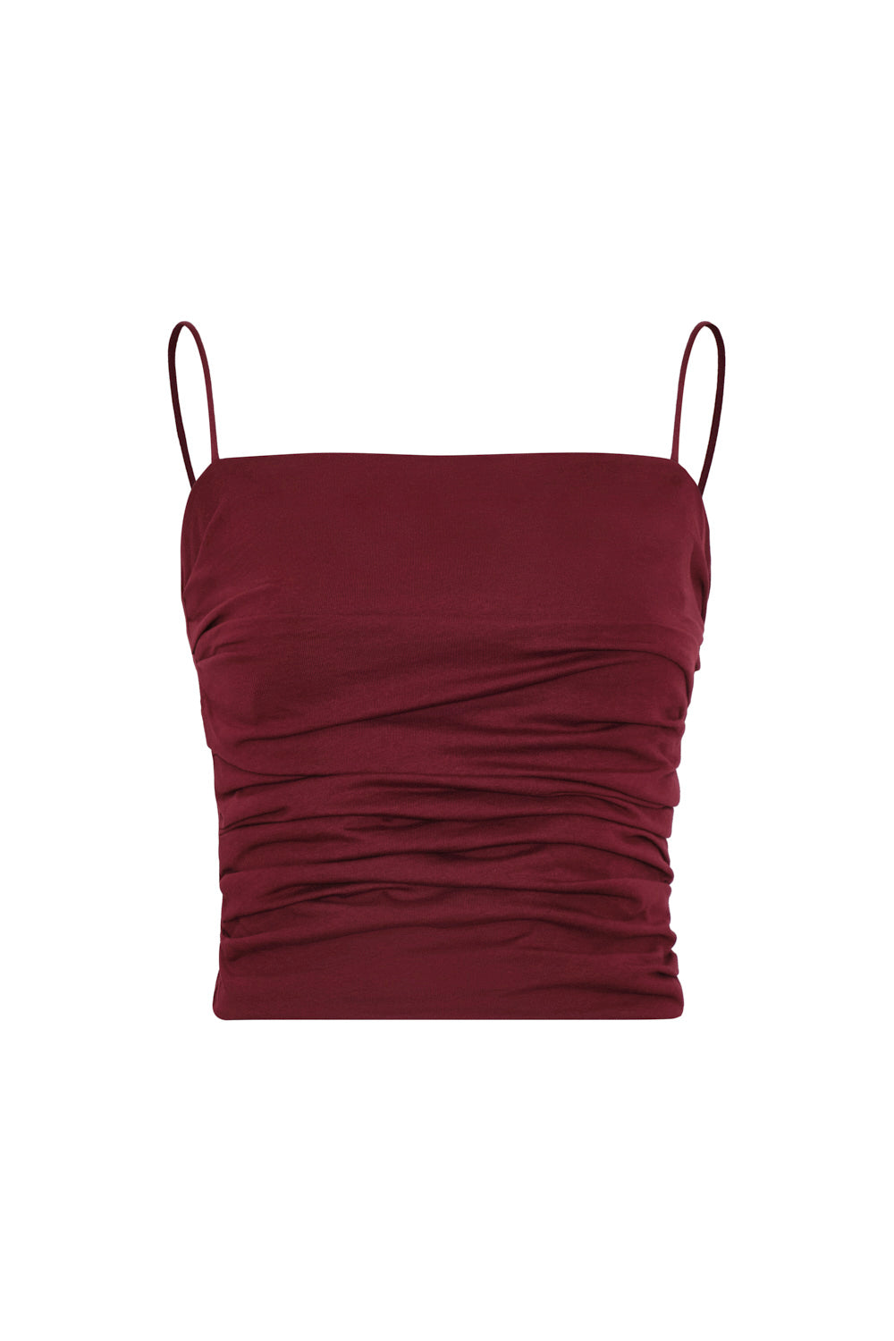 Crop top pearl vinotinto