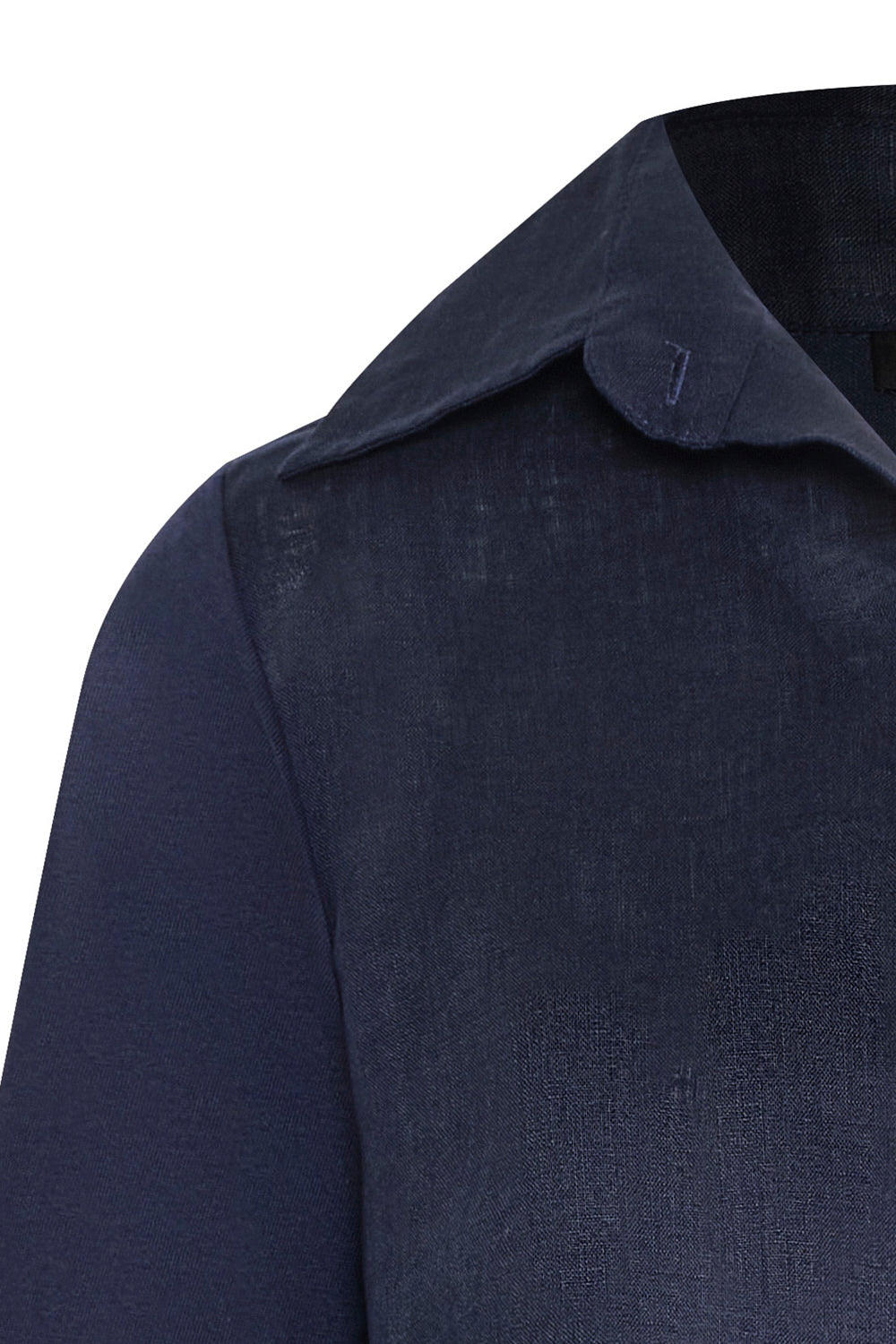 Camisa bianca azul navy