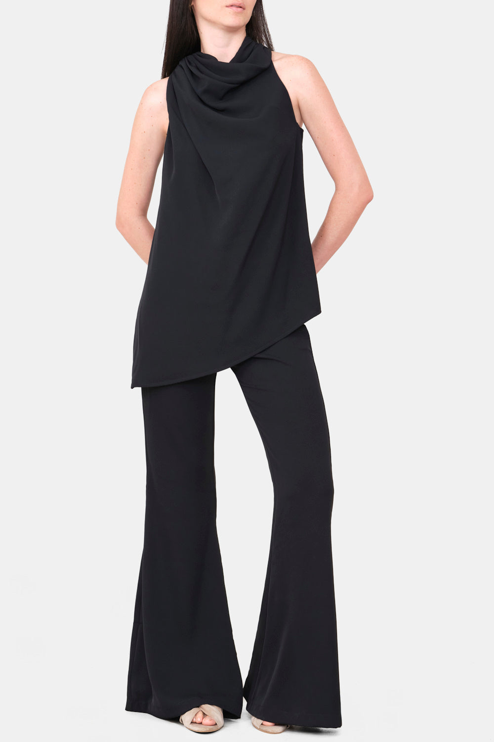 Pantalon carlota negro crepe