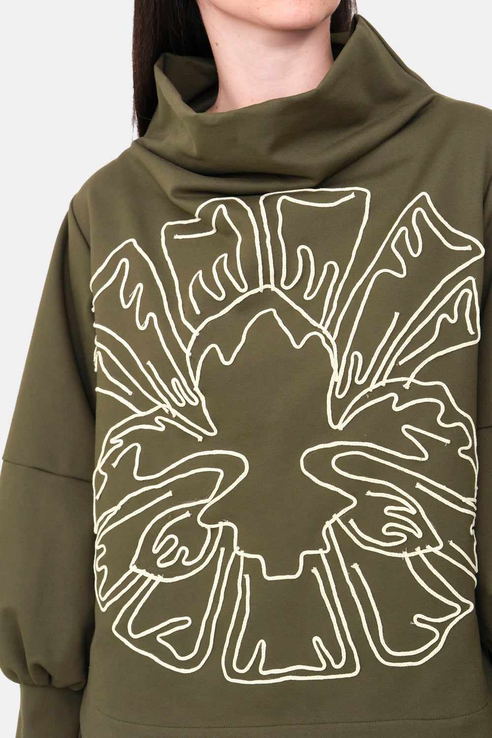 Saco florah verde oliva