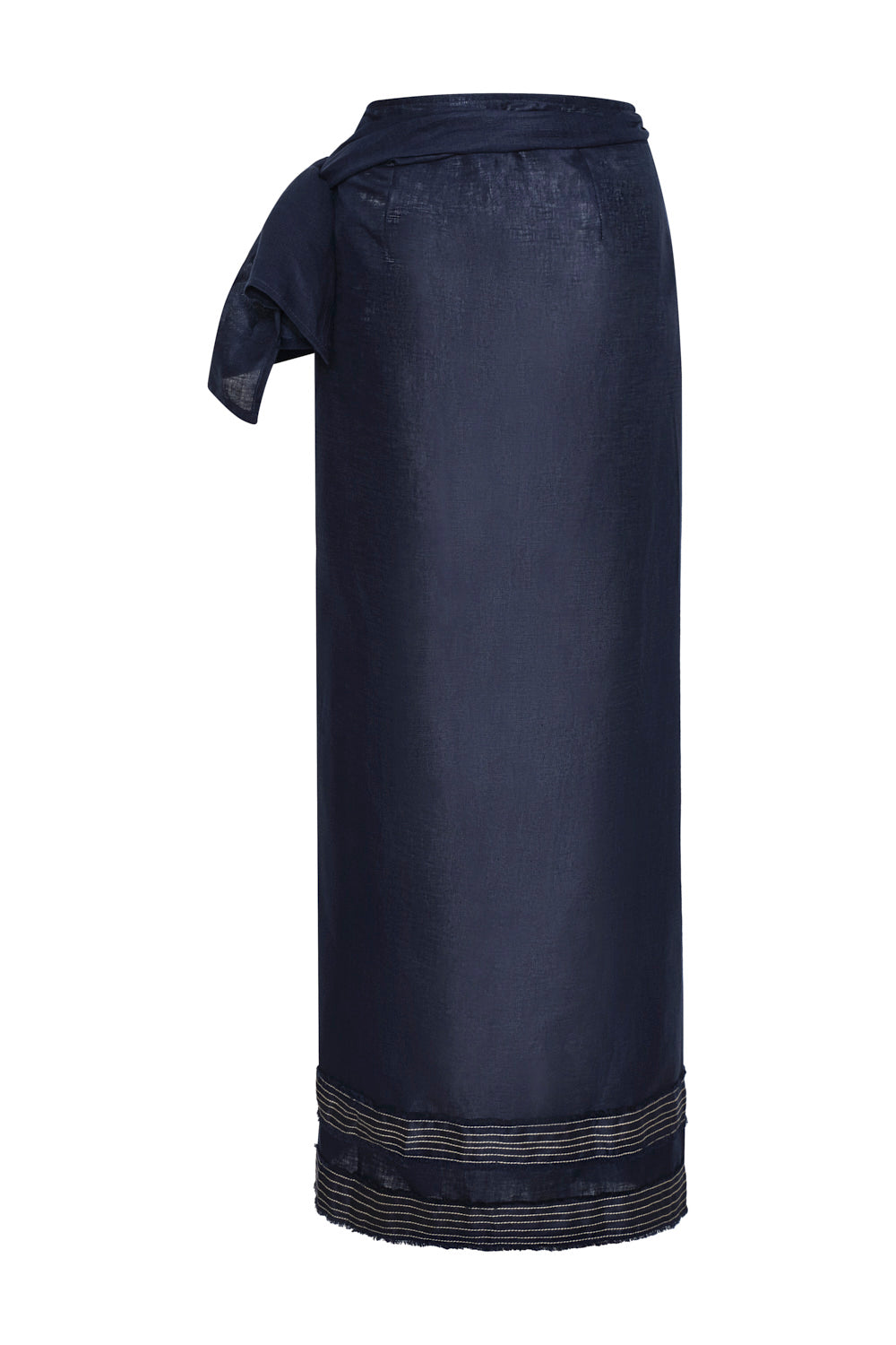 Falda salina azul navy