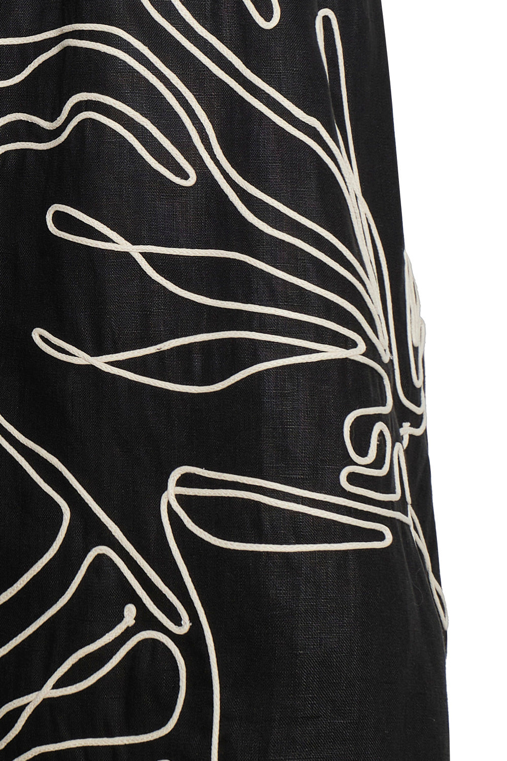 Black gold beach skirt