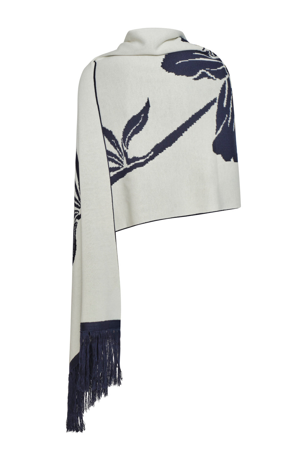 Bufanda yu moon azul natural