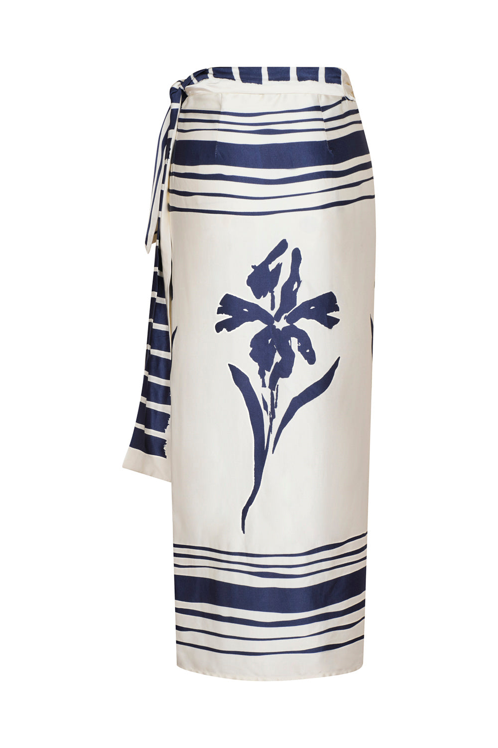 Falda luciana ivory navy