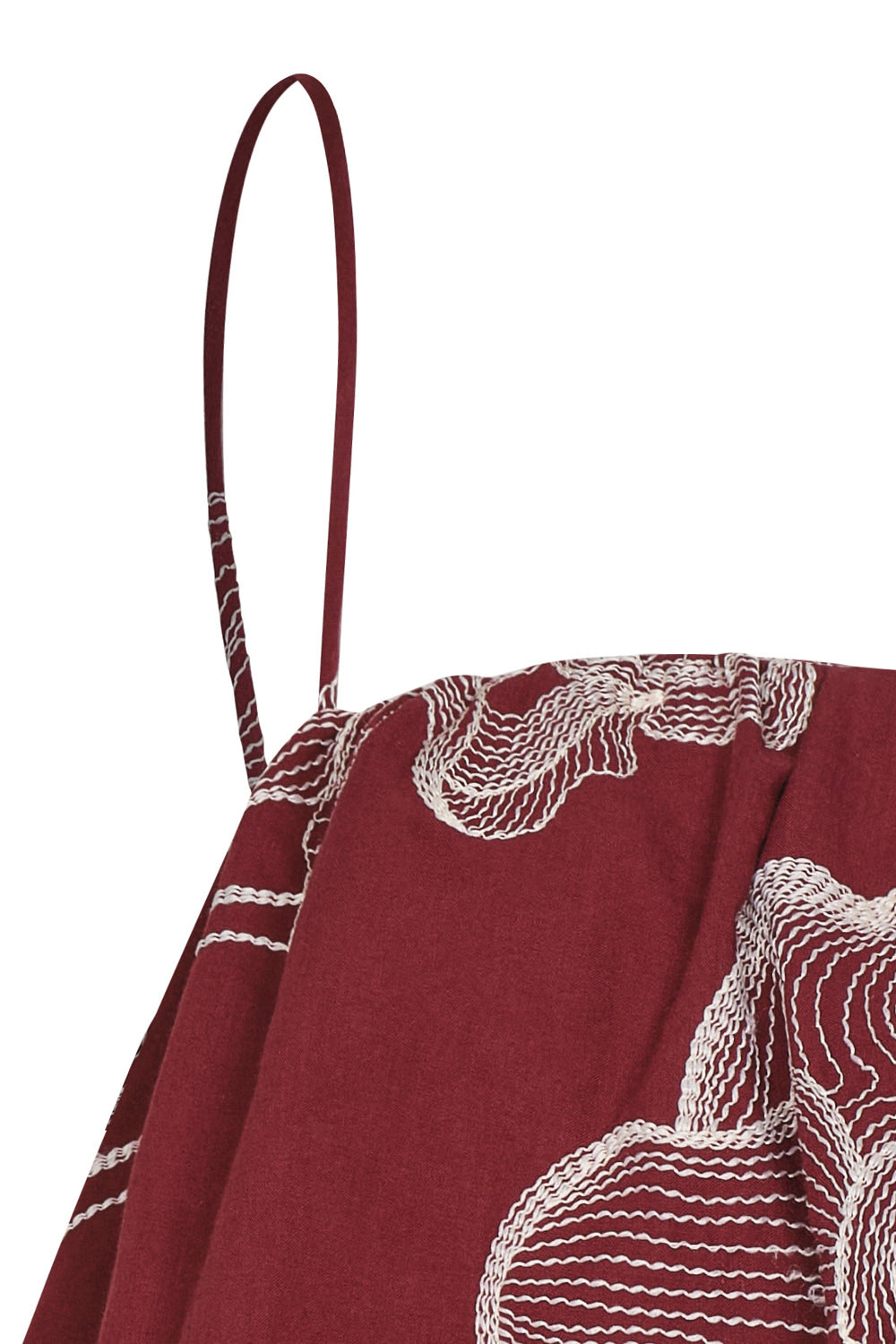 Crop top vienna vinotinto