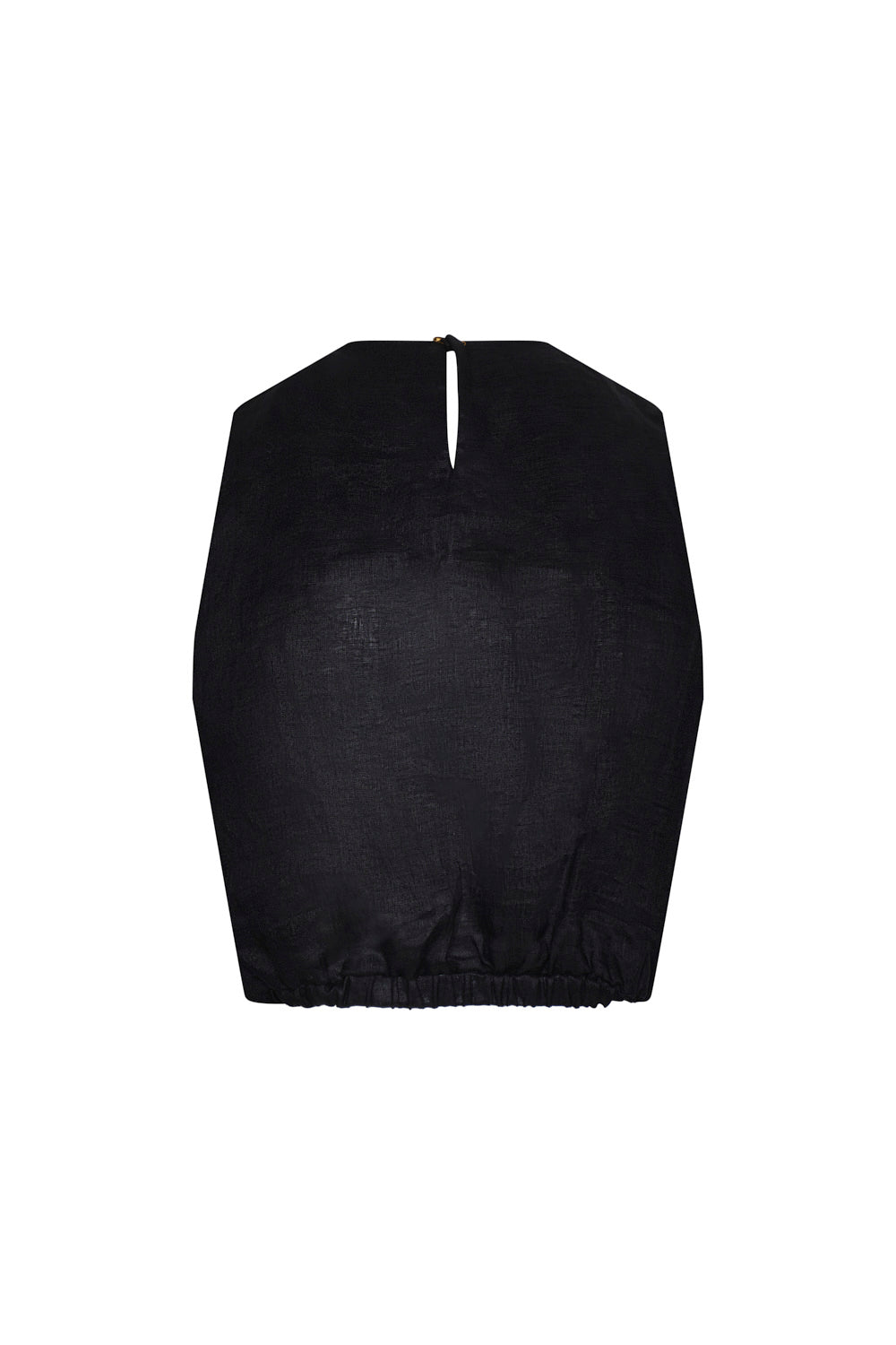 Crop top vereda negro bordado