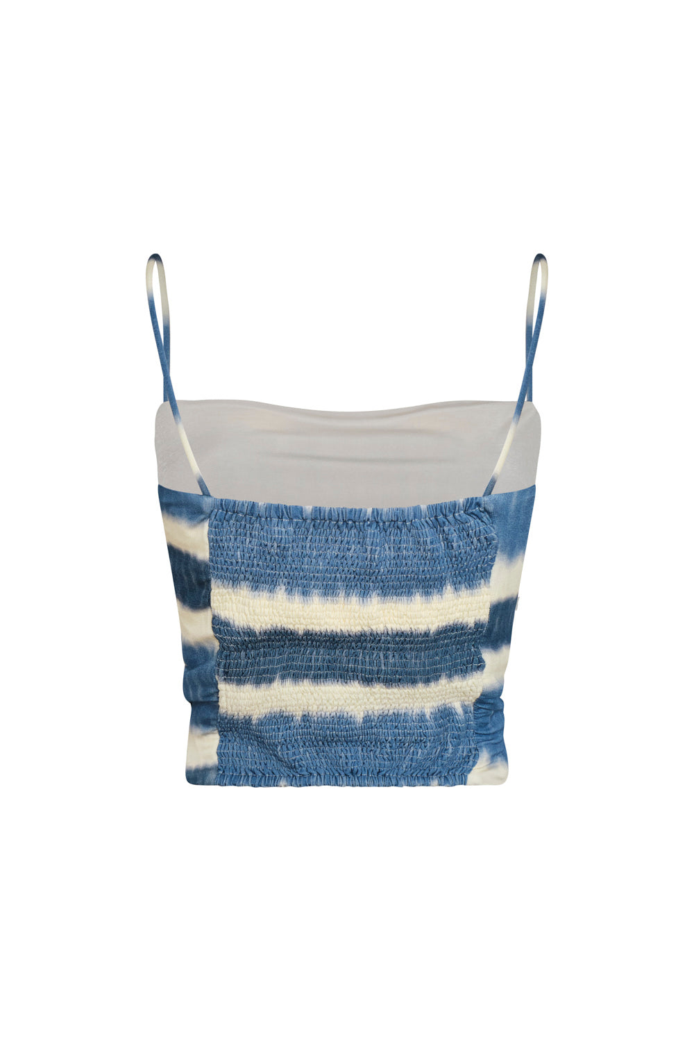Crop top pearl azul indigo natural