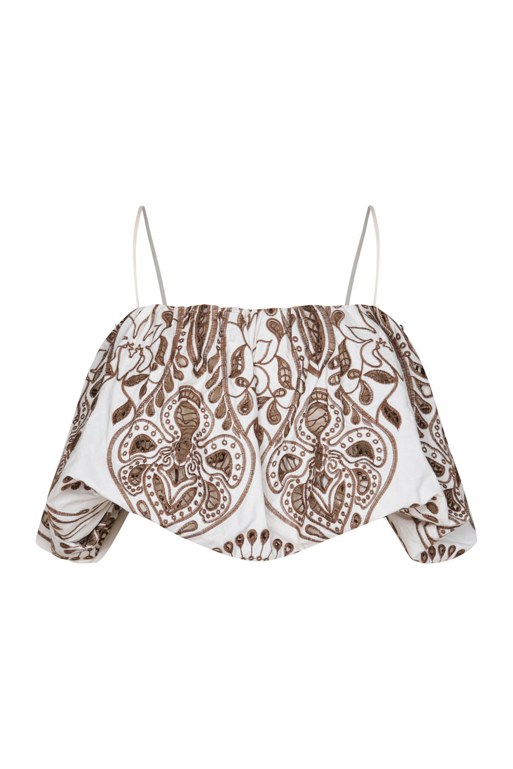 Crop top vienna ivory coffee