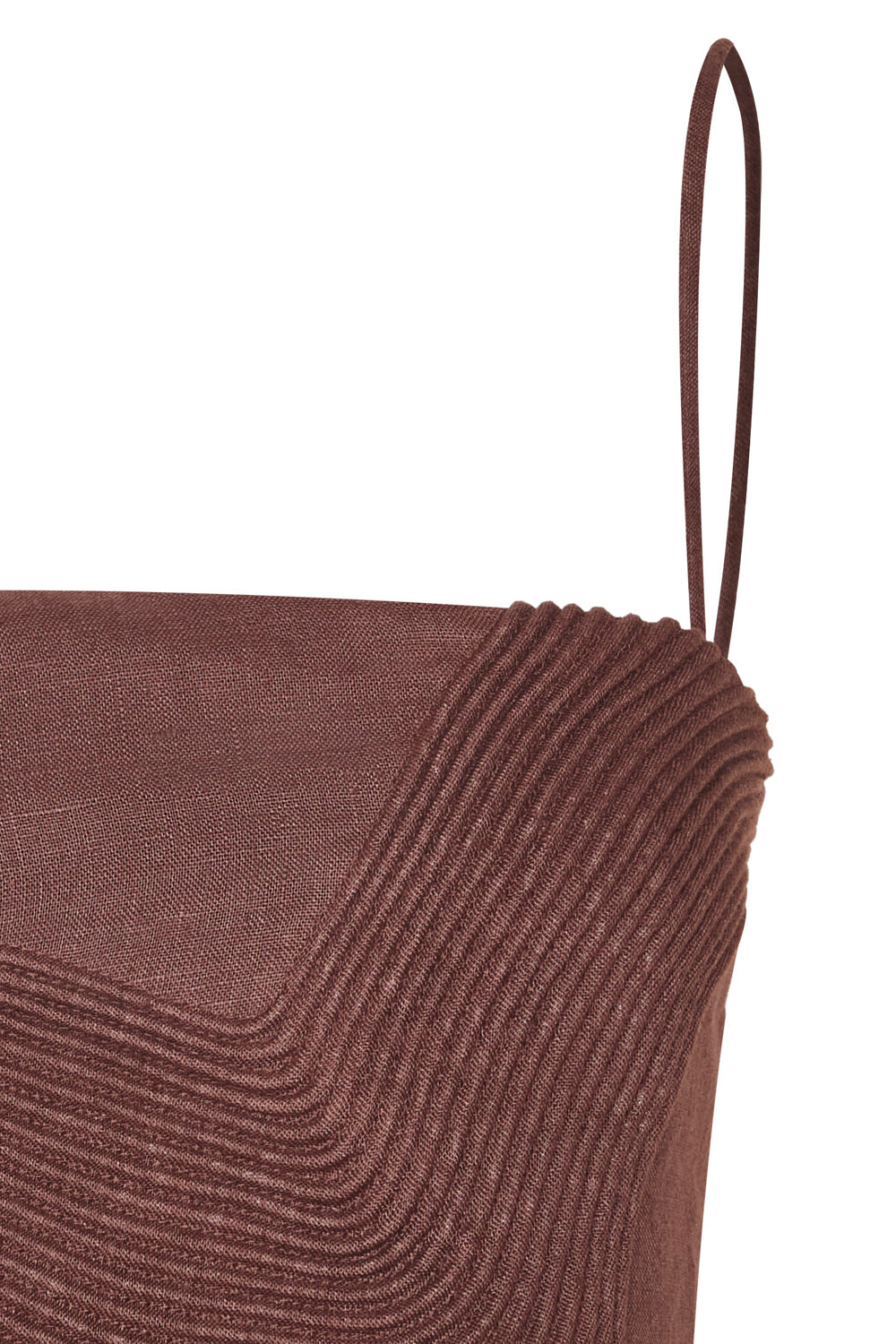 Crop top milan brown