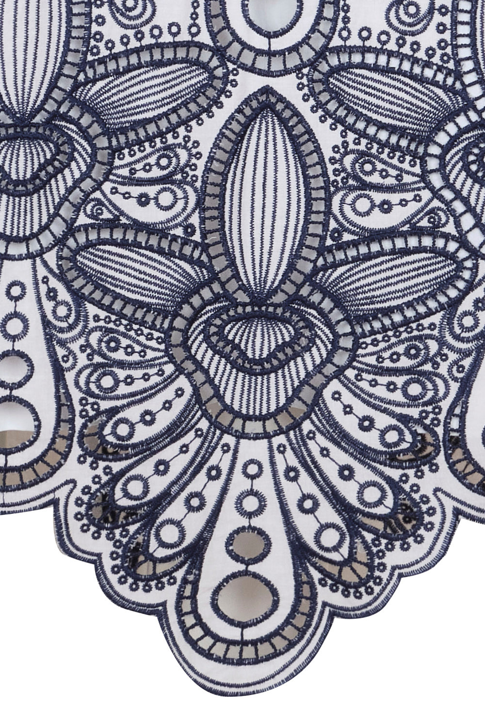 Falda marsella ivory navy