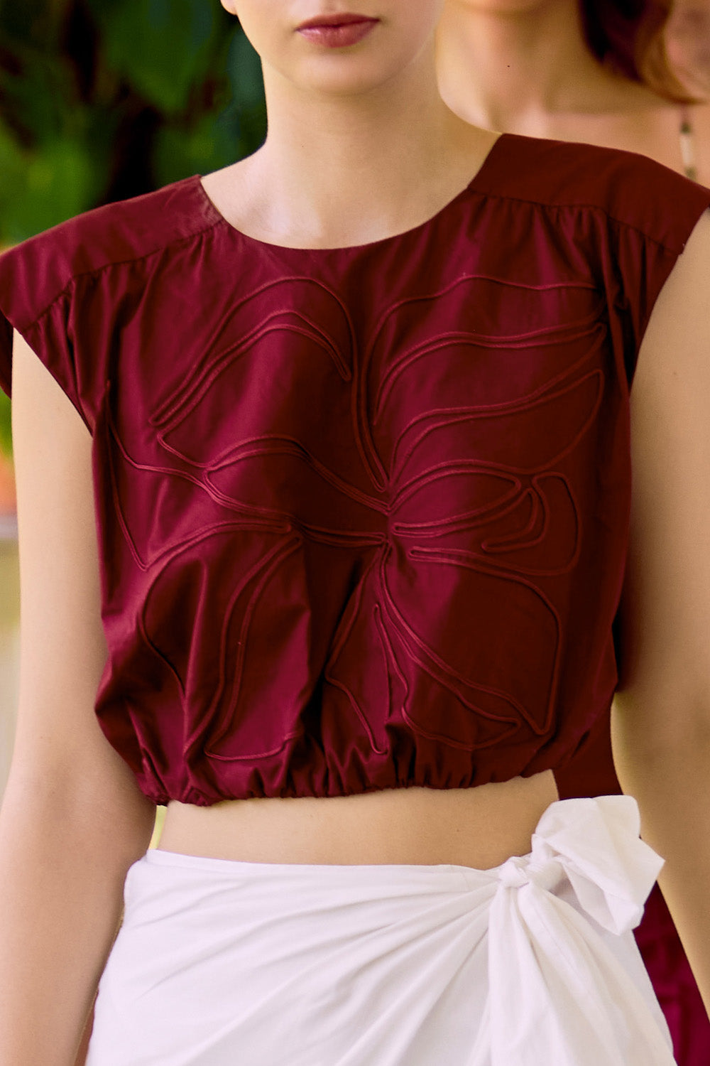 Crop top new tatama wine