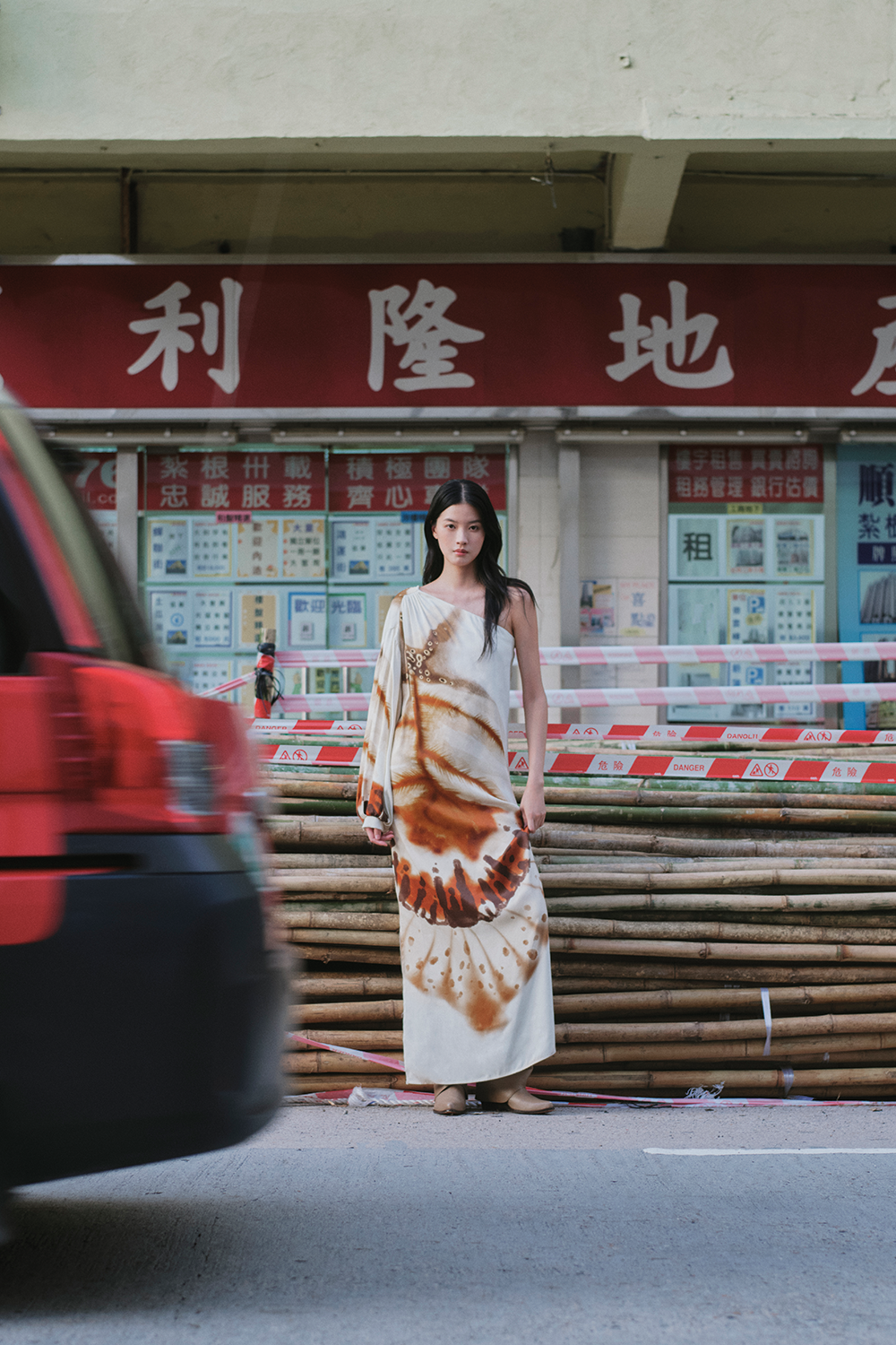 Vestido New Selma ivory moca