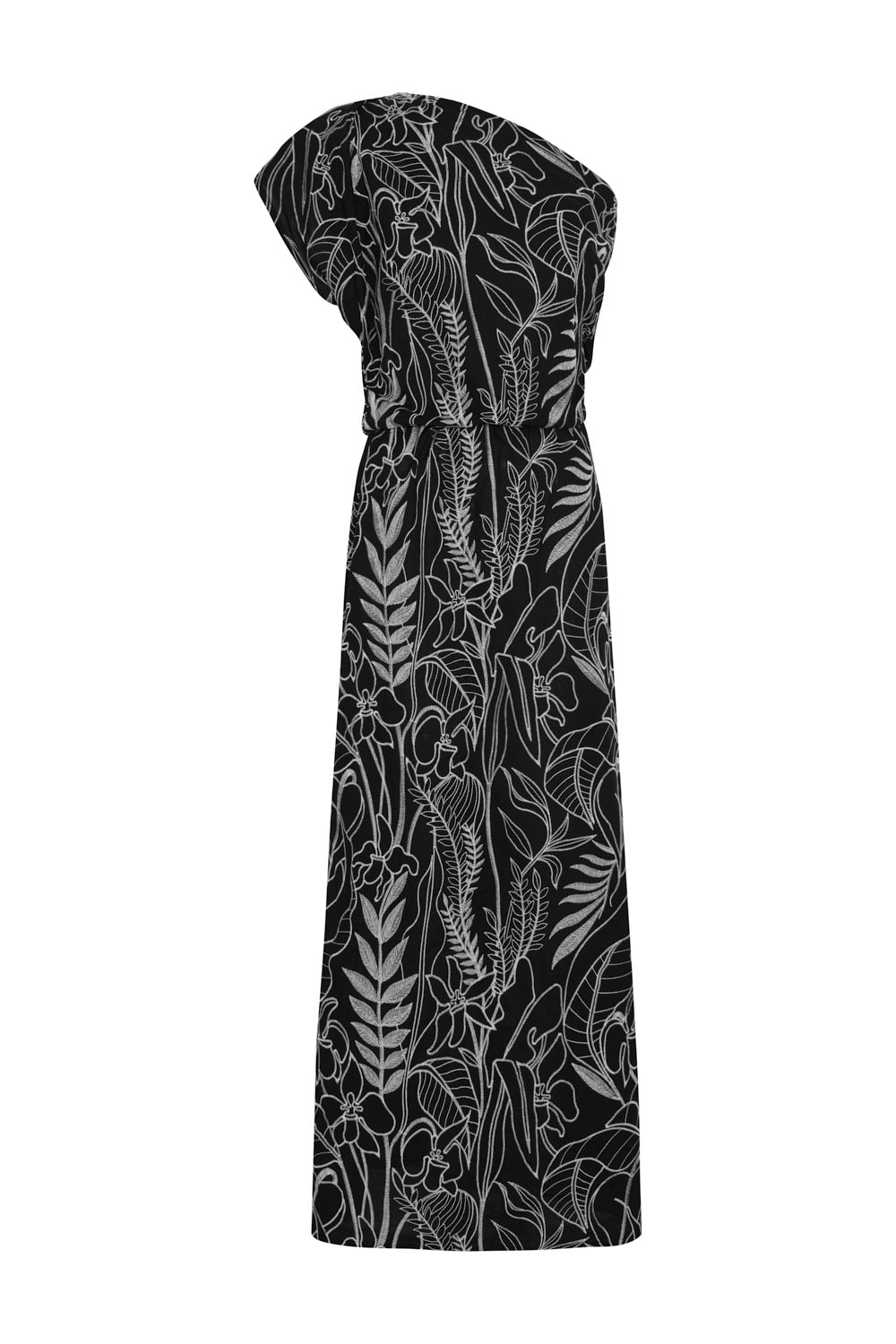 Vestido isla azul negro