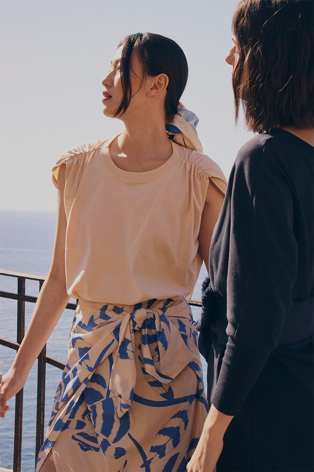 Camiseta vento crema