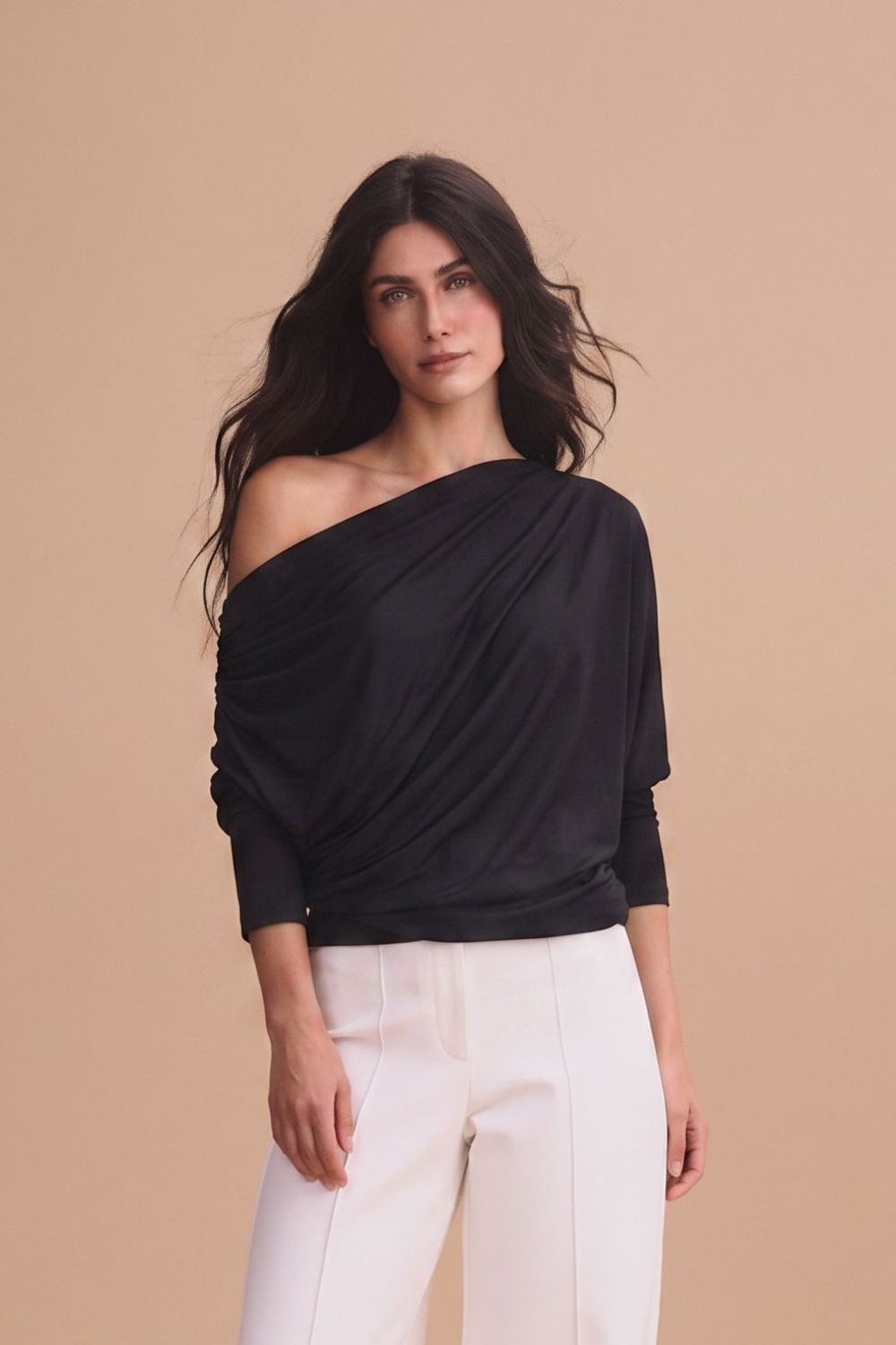 Adelle black blouse
