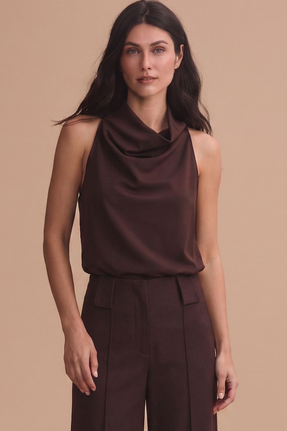Blusa noche de lirios brown