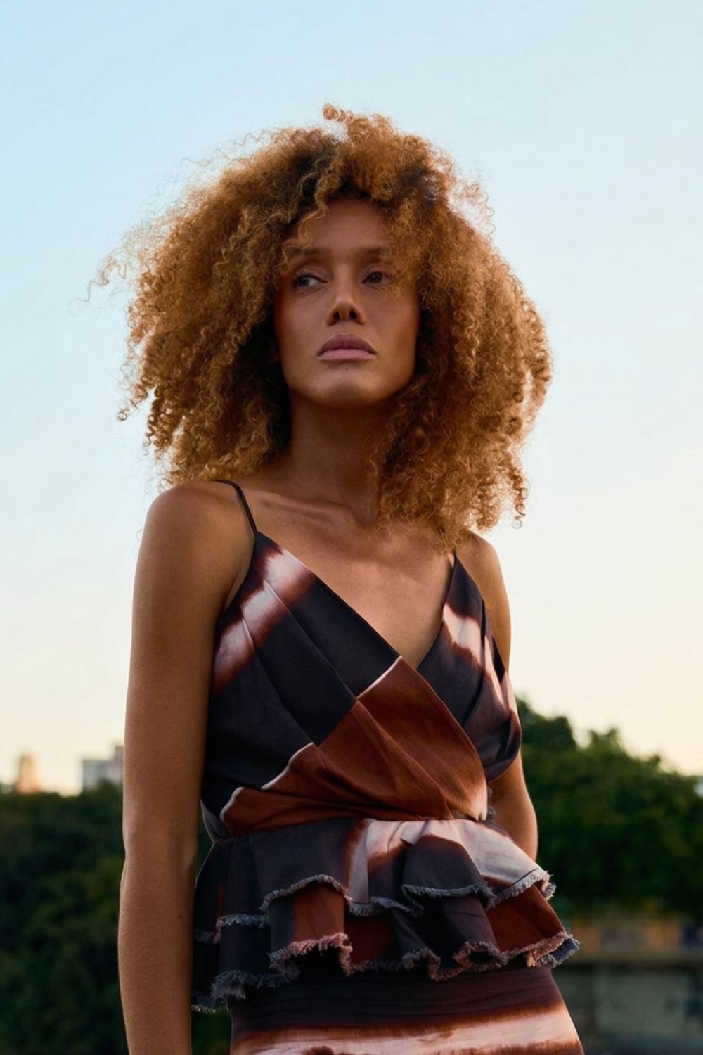 Blusa samatra natural terracota