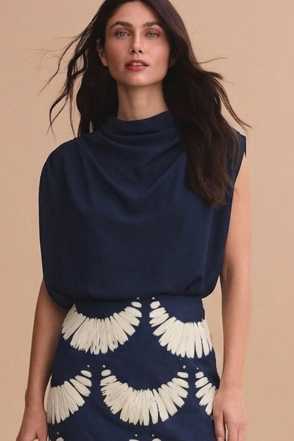 Blusa tibet azul navy